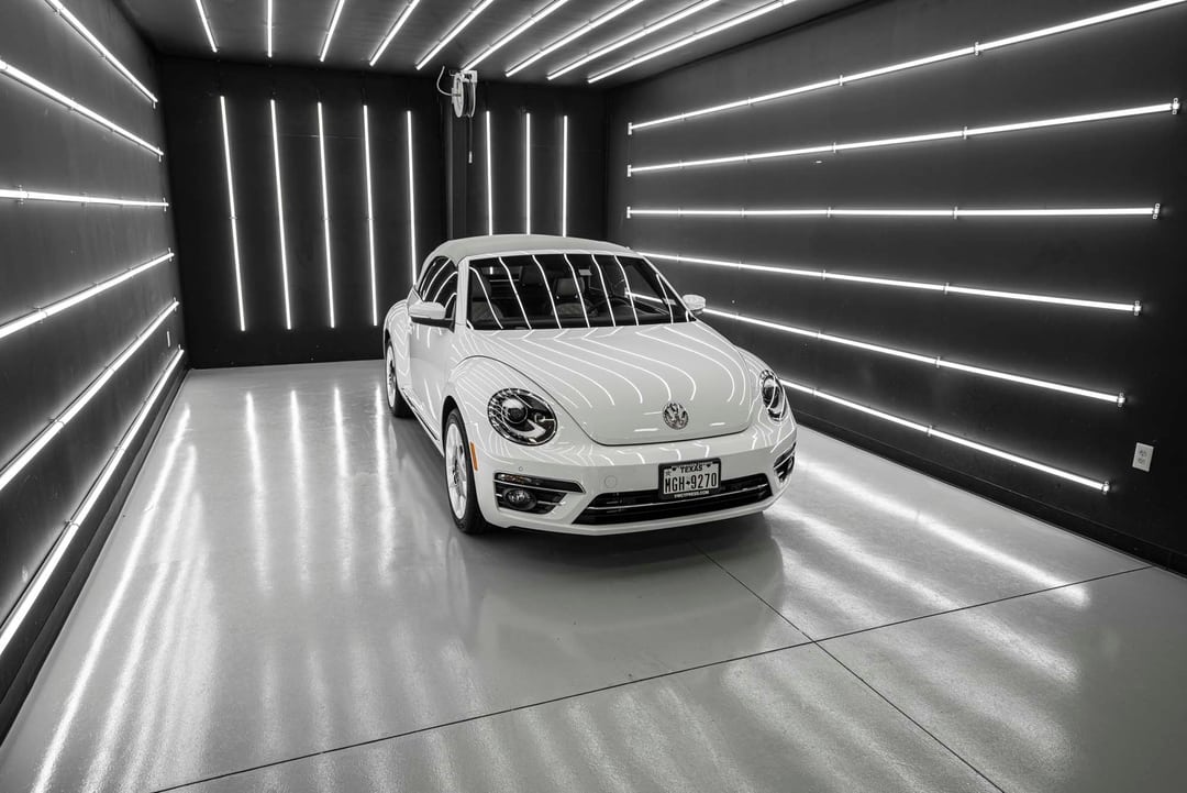 017 White Volkswagen Beetle 1