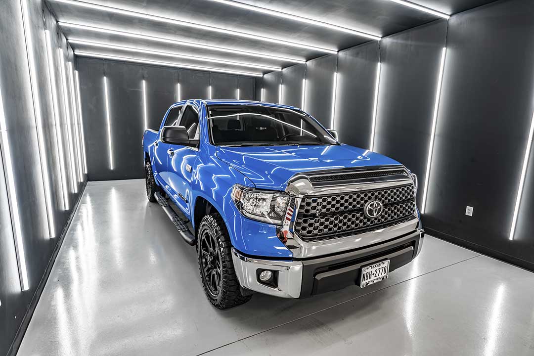 Blue Toyota Tundra 4